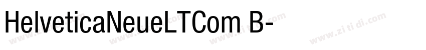 HelveticaNeueLTCom B字体转换
